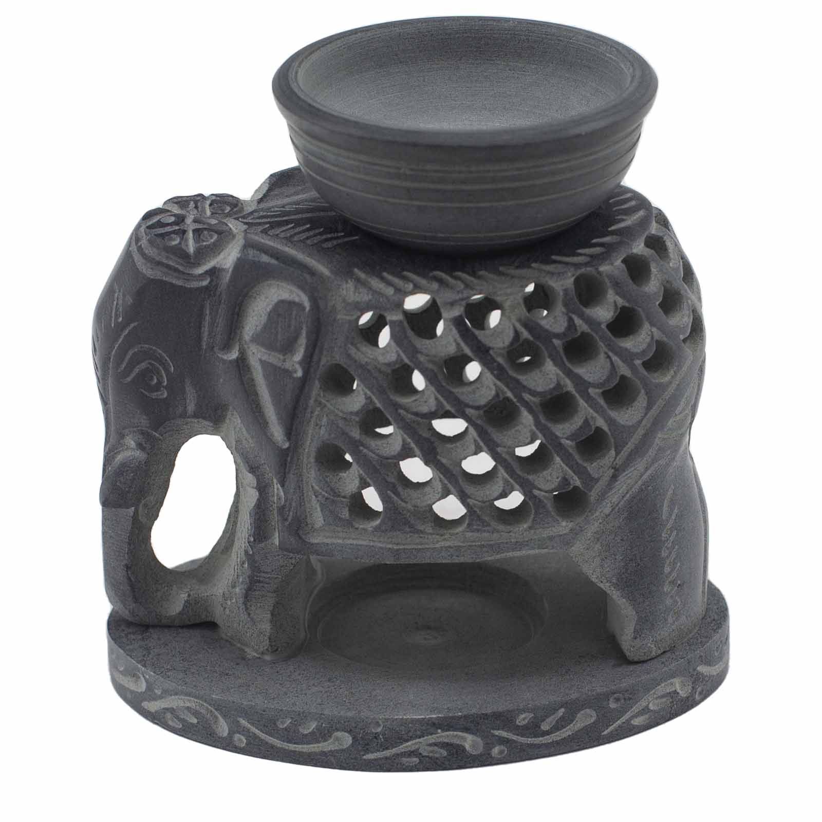 Soapstone Oil Burner 10.5cm – Standing Elephant | www.artisan-gifts.co.uk 4 Soapstone Oil Burner 10.5cm – Standing Elephant | www.artisan-gifts.co.uk 3