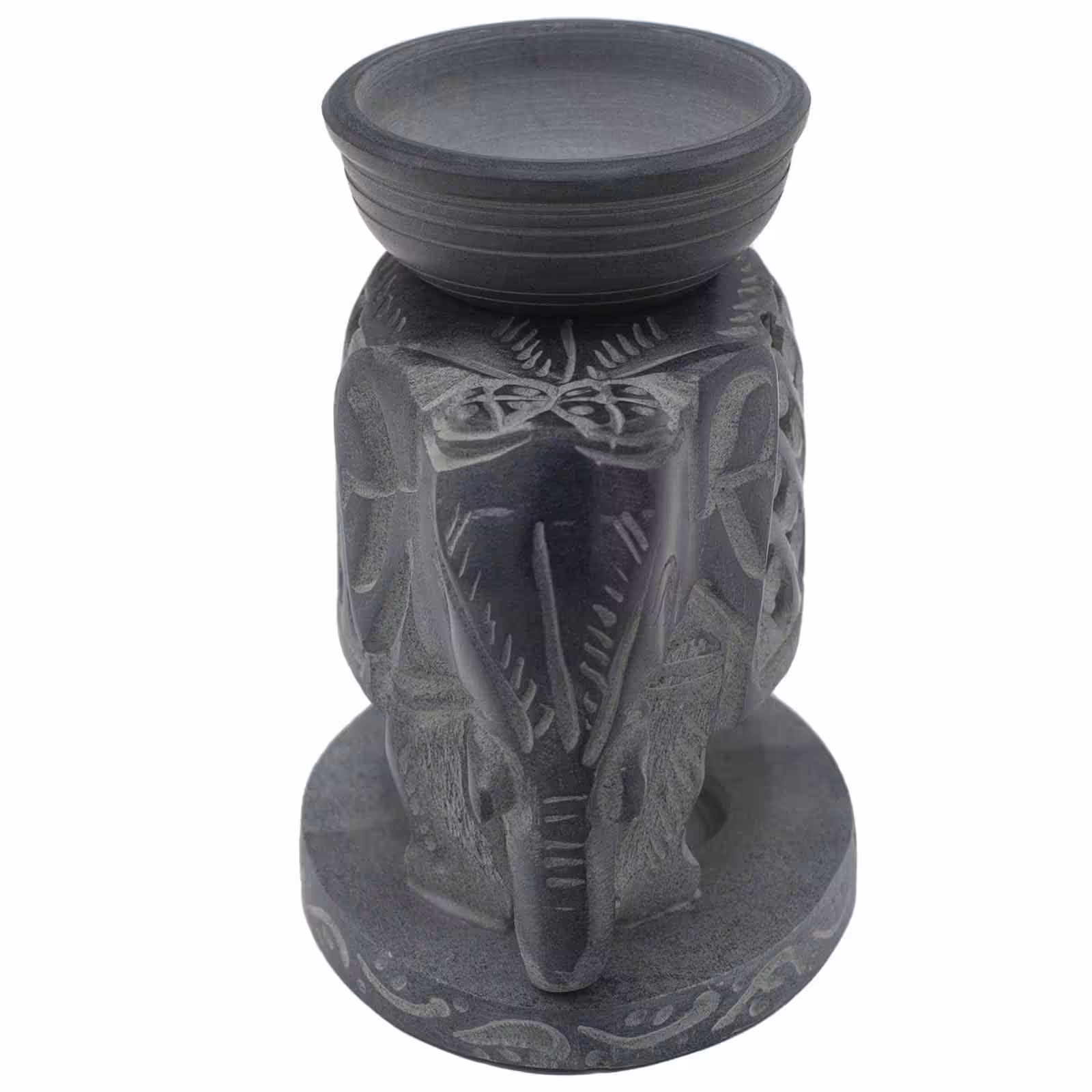 Soapstone Oil Burner 10.5cm – Standing Elephant | www.artisan-gifts.co.uk 2 Soapstone Oil Burner 10.5cm – Standing Elephant | www.artisan-gifts.co.uk 1