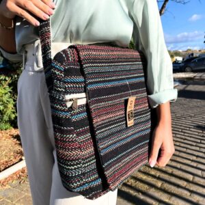 Soft Banjar Laptop Bag – Dark Smart | www.artisan-gifts.co.uk 1