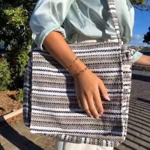 Soft Banjar Laptop Bag – Soft Cream & Grey | www.artisan-gifts.co.uk Soft Banjar Laptop Bag – Soft Cream & Grey | www.artisan-gifts.co.uk 1