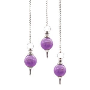 Sphere Pendulums – Amethyst | www.artisan-gifts.co.uk