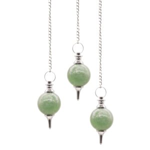 Sphere Pendulums – Green Aventurine | www.artisan-gifts.co.uk