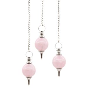 Sphere Pendulums – Rose Quartz | www.artisan-gifts.co.uk