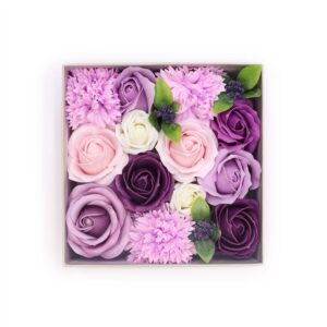 Square Box – Lavender Rose & Carnation | www.artisan-gifts.co.uk 1