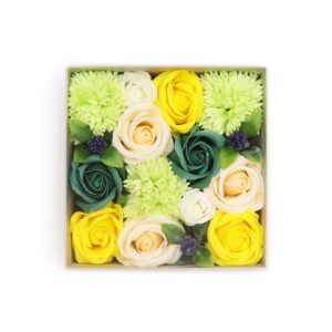 Square Box – Spring Celibrations – Yellow & Greens | www.artisan-gifts.co.uk 1