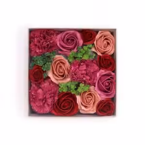 Square Box – Vintage Roses | www.artisan-gifts.co.uk 1