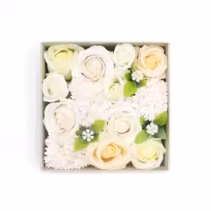 Square Box – Wedding Blessings – White & Ivory | www.artisan-gifts.co.uk 1