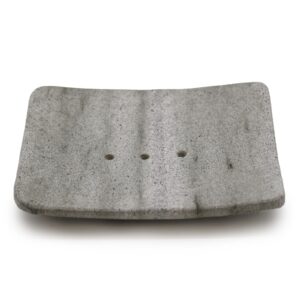 Square Shaped Ziolit Stone Soap Dish | www.artisan-gifts.co.uk 1