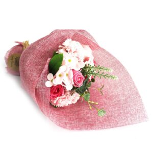 Standing Soap Flower Bouquet – Pink | www.artisan-gifts.co.uk 1