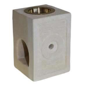 Stone Oil Burner – Square Moorish | www.artisan-gifts.co.uk
