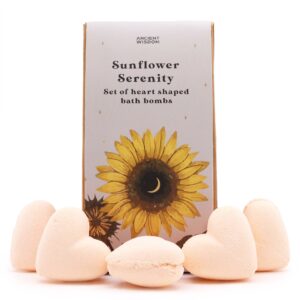 Sunflower Serenity Bath Heart Gift Set | www.artisan-gifts.co.uk 1