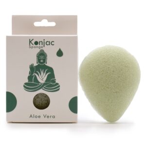 Teardrop Konjac Sponge – Aloe Vera – Healing | www.artisan-gifts.co.uk 1