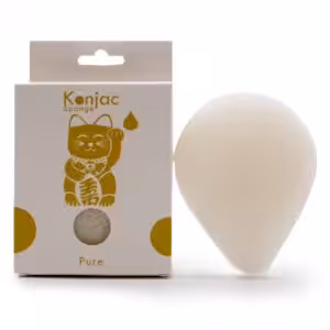Teardrop Konjac Sponge – Natural – Sensitive skin | www.artisan-gifts.co.uk 1