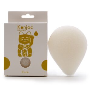 Teardrop Konjac Sponge – Natural – Sensitive skin | www.artisan-gifts.co.uk 1