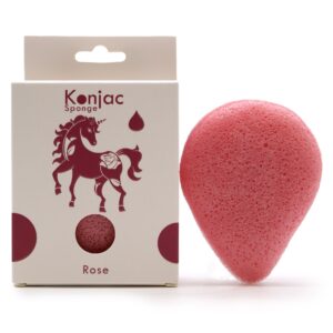 Teardrop Konjac Sponge – Rose – Anti-aging | www.artisan-gifts.co.uk 1