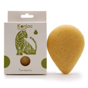 Teardrop Konjac Sponge – Turmeric – Anti-wrinkle | www.artisan-gifts.co.uk 1