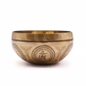 Tibetan Healing Engraved Bowl – 16cm – Bodhi Tree Buddha | www.artisan-gifts.co.uk 1