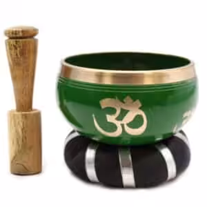 Tree of Life Singing Bowl Set- Green 10.7cm | www.artisan-gifts.co.uk 1