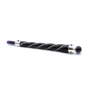 Twisted Healing Wand – Silver Amethyst Sphere | www.artisan-gifts.co.uk 1