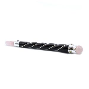 Twisted Healing Wand – Silver Rose Quartz Sphere | www.artisan-gifts.co.uk 1