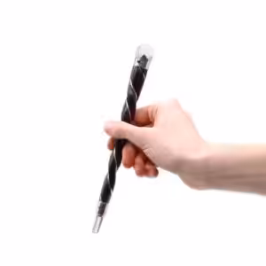 Twisted Wood and Rock Quartz Wand | www.artisan-gifts.co.uk 1