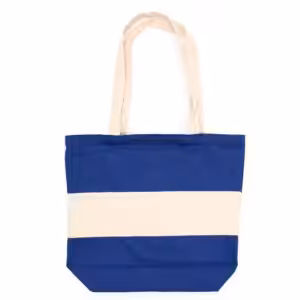 Two Tone Cotton Bag – 38x42x12cm – Blue & Natural – 10oz | www.artisan-gifts.co.uk 1