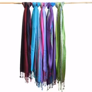 Varanasi Scarves – 22x72cm – Passion Purple | www.artisan-gifts.co.uk