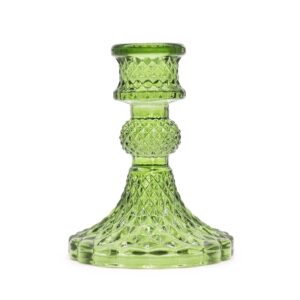 Vintage Dinner Candle Holder – Garden Jade | www.artisan-gifts.co.uk 1