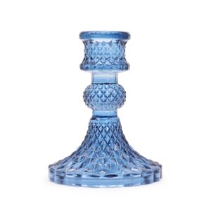 Vintage Dinner Candle Holder – Royal Blue | www.artisan-gifts.co.uk 1