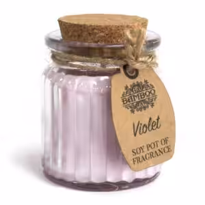 Violet Soy Pot of Fragrance Candles | www.artisan-gifts.co.uk 1