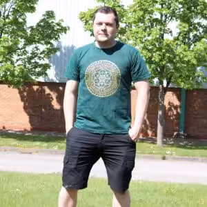 XLarge Stone Washed T-Shirt – Chakra – Green | www.artisan-gifts.co.uk 1