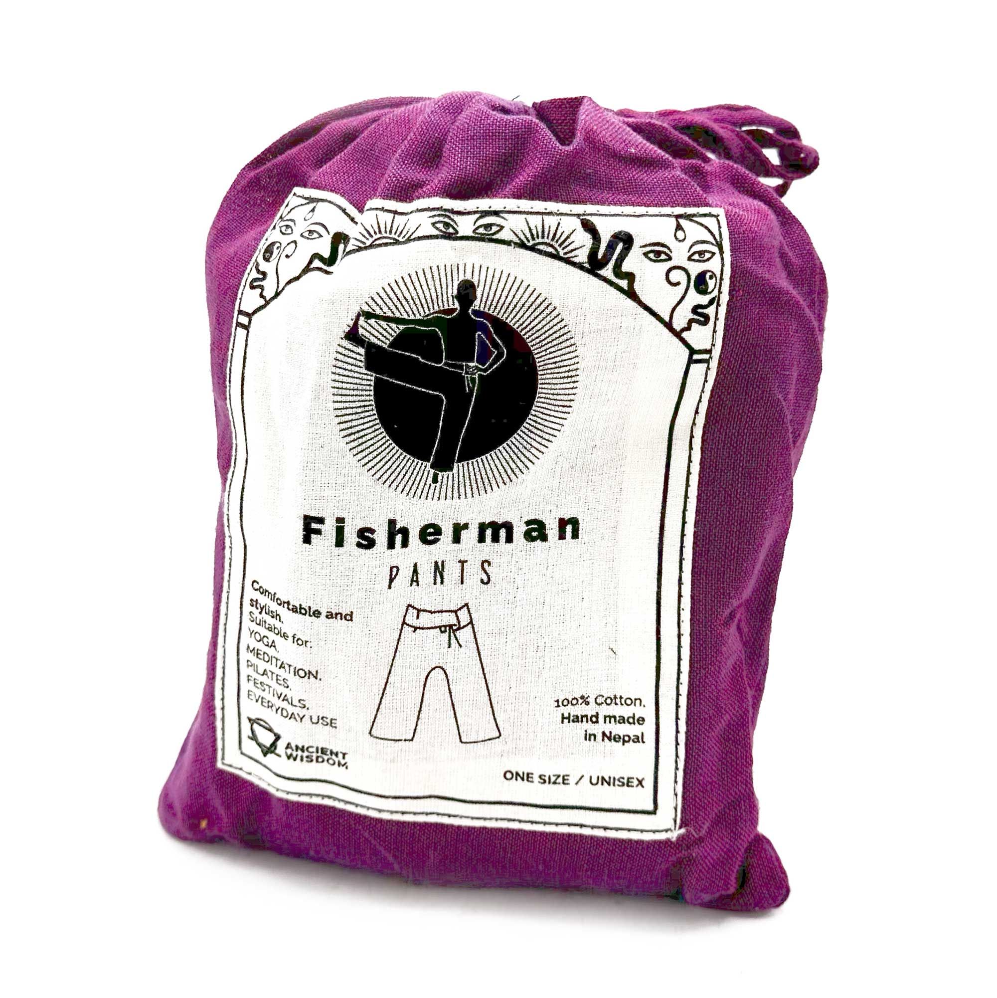 Yoga and Festival Pants – Thai Fisherman Mandala Mantra on Purple | www.artisan-gifts.co.uk 5 Yoga and Festival Pants – Thai Fisherman Mandala Mantra on Purple | www.artisan-gifts.co.uk 4