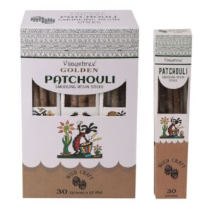 30g Golden Patchouli Smudging Resin Sticks | www.artisan-gifts.co.uk 1