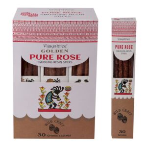 30g Golden Pure Rose Smudging Resin Sticks | www.artisan-gifts.co.uk 1