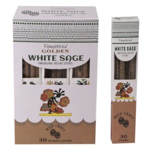 30g Golden White Sage Smudging Resin Sticks | www.artisan-gifts.co.uk 1