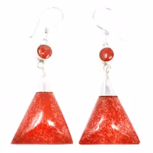 925 Silver Earrings – Triangle Double Drop | www.artisan-gifts.co.uk 1