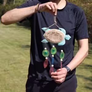 Aqua Turtle Carving and Copis Drop | www.artisan-gifts.co.uk 1