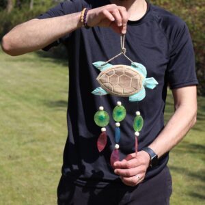 Aqua Turtle Carving and Copis Drop | www.artisan-gifts.co.uk 1