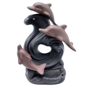 Backflow Incense Burner – Dolphin Wave | www.artisan-gifts.co.uk 1