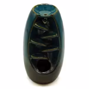 Backflow Incense Burner – Serine Oval Cascade | www.artisan-gifts.co.uk 1