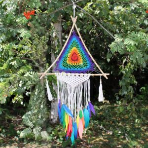 Bali Dreamcatchers – Large Multi Pyramid | www.artisan-gifts.co.uk 1