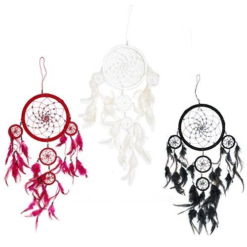 Bali Dreamcatchers – Large Round – Black/White/Red | www.artisan-gifts.co.uk 2 Bali Dreamcatchers – Large Round – Black/White/Red | www.artisan-gifts.co.uk 1