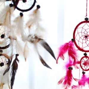 Bali Dreamcatchers – Large Round – Rainbow | www.artisan-gifts.co.uk 1