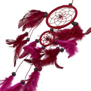 Bali Dreamcatchers – Medium Round – Black/White/Red | www.artisan-gifts.co.uk 1
