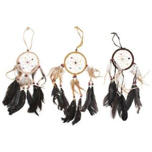 Bali Dreamcatchers – Medium Round – Cream/Coffee/Choc | www.artisan-gifts.co.uk 1