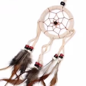 Bali Dreamcatchers – Small Round – Cream/Coffee/Choc | www.artisan-gifts.co.uk 1