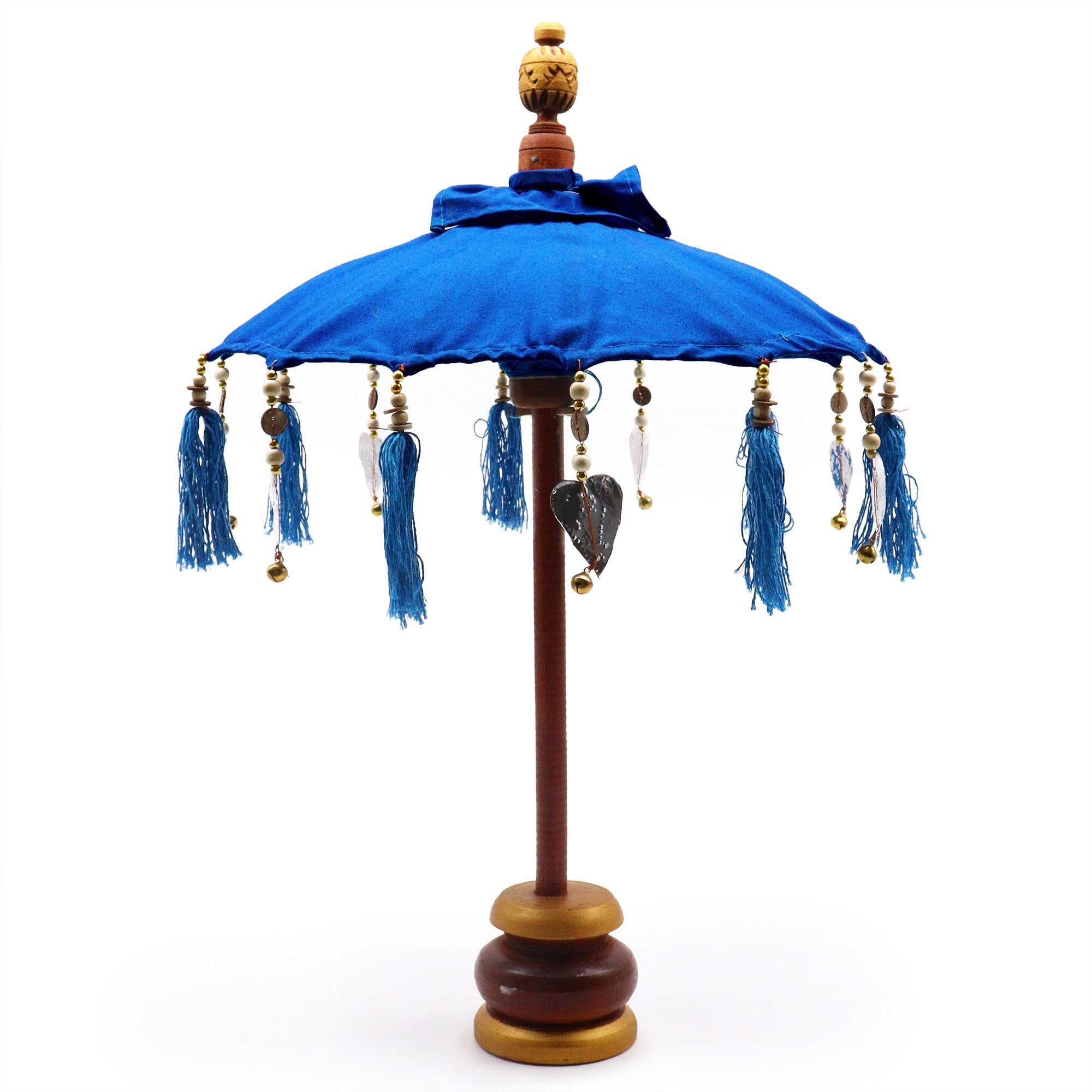 Bali Home Decor Parasol – Cotton – Blue- 40cm | www.artisan-gifts.co.uk 2 Bali Home Decor Parasol – Cotton – Blue- 40cm | www.artisan-gifts.co.uk 1