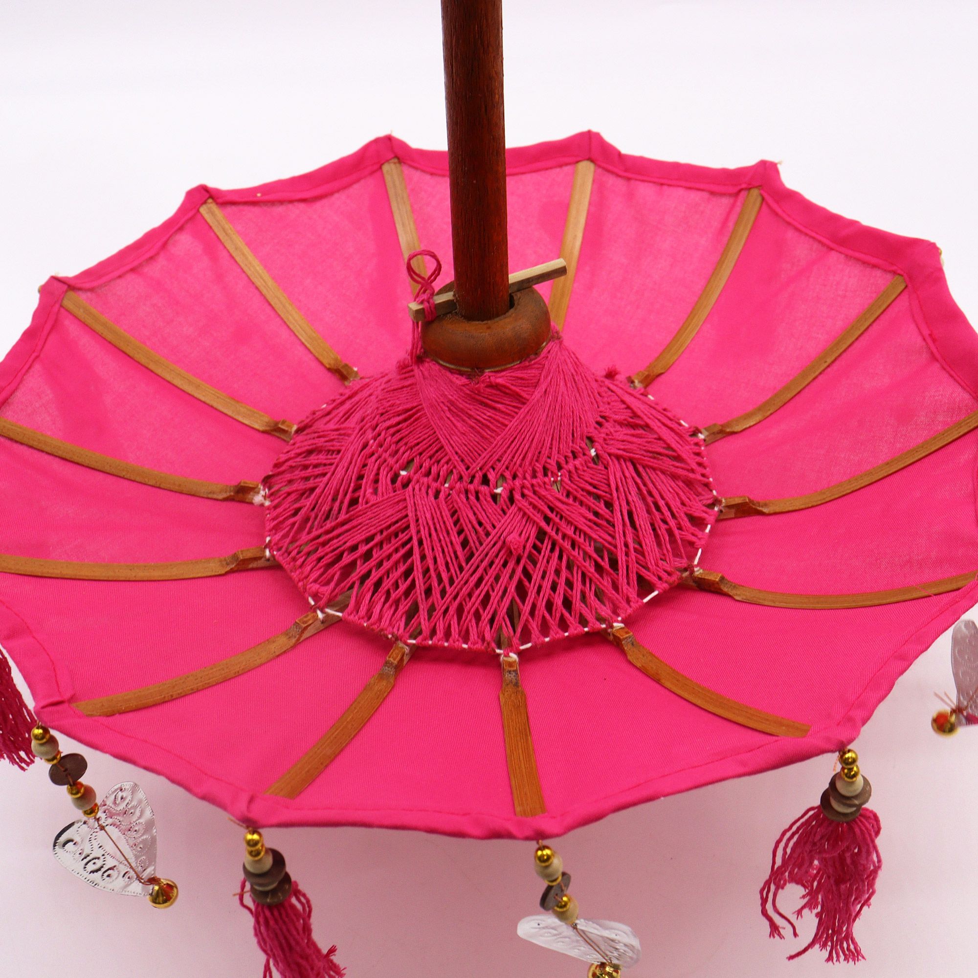 Bali Home Decor Parasol – Cotton – Pink- 40cm | www.artisan-gifts.co.uk 4 Bali Home Decor Parasol – Cotton – Pink- 40cm | www.artisan-gifts.co.uk 3