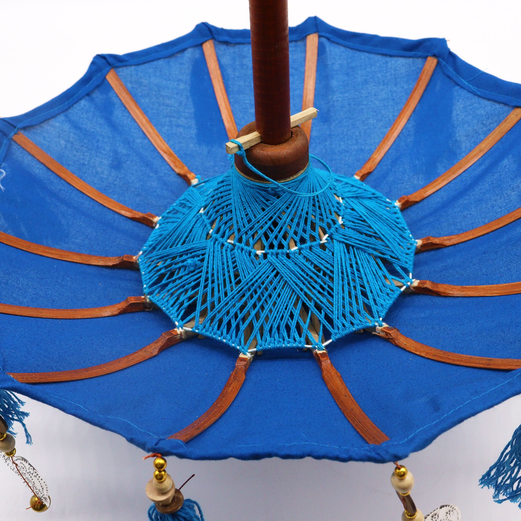 Bali Home Decor Parasol – Cotton – Turquoise- 40cm | www.artisan-gifts.co.uk 3 Bali Home Decor Parasol – Cotton – Turquoise- 40cm | www.artisan-gifts.co.uk 2