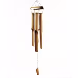 Bamboo Windchime – Natural finish – 4 Large Tubes | www.artisan-gifts.co.uk